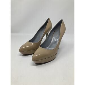 Sergio Rossi Nude Peep Scarpe Donna Pump Size US 9 EU 39.5